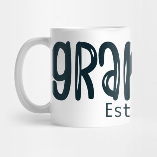 Grandma Est. 2024, new grandmas design for bright colors Mug